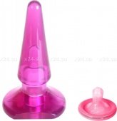 Анальная втулка фиолетовая Butt Plug - магазин игрушек для взрослых 