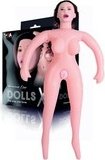 Кукла надувная с реалистичной головой. Брюнетка. Кибер вставка вагина в анус. 3 отверстия - онлайн секс шоп 
