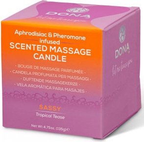   dona scented massage candle sassy aroma: tropical tease,  2,   dona scented massage candle sassy aroma: tropical tease