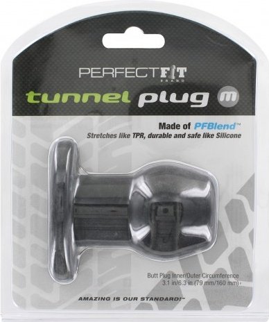   -Perfect Fit Tunnel Plug Medium Black,  3,   -Perfect Fit Tunnel Plug Medium Black