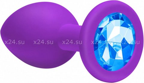   Emotions Cutie Medium Purple light blue crystal,   Emotions Cutie Medium Purple light blue crystal