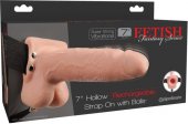   Fetish Fantasy 7 Hollow Rechargeable Strap-on with Balls 20  -     -   ..    .                 !</