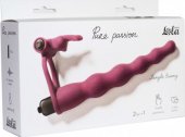 Вибронасадка для двойного проникновения Pure Passion Jungle Bunny Wine red - интернет магазин секс игрушек 